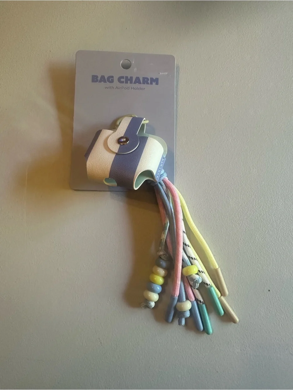 Kids Pastel Bag Charm with AirPod Holder